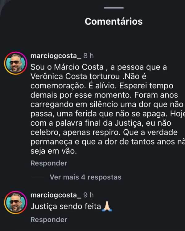 Verônica Costa diz que foi presa sem provas e revela ameaças do ex-marido