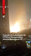 Incêndio em subestação da CPTM no Tatuapé deixa estações lotadas em SP