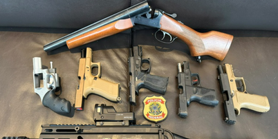 Sete armas de Mario Frias s&atilde;o apreendidas pela PF em opera&ccedil;&atilde;o sobre 'Dark Horse' Foto: Divulga&ccedil;&atilde;o/PF