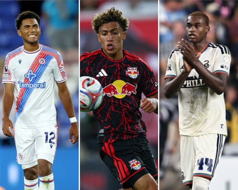 Crystal Palace's Zavier Gozo, New York Red Bulls Julian Hall and Philadelphia Union’s Neil Pierre.