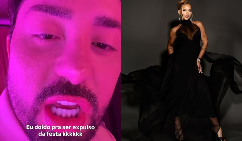Rico Melquiades reclama do dress code da festa de Virginia Fonseca — Foto: Reprodução/Instagram