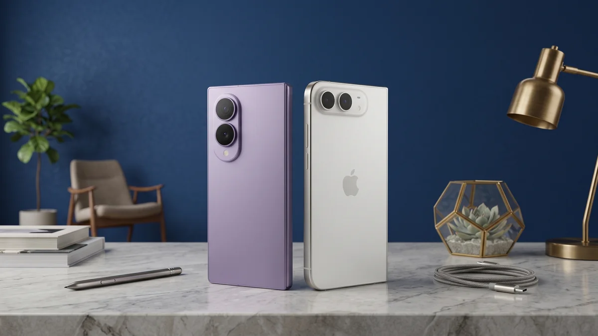 galaxy z fold 8 x iphone duo