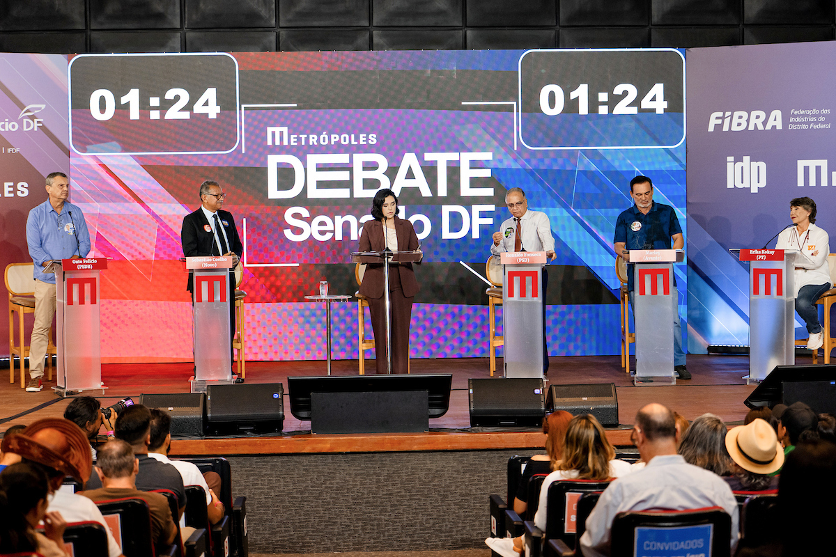 Candidatos ao Senado pelo DF discutem propostas no Debate Metrópoles