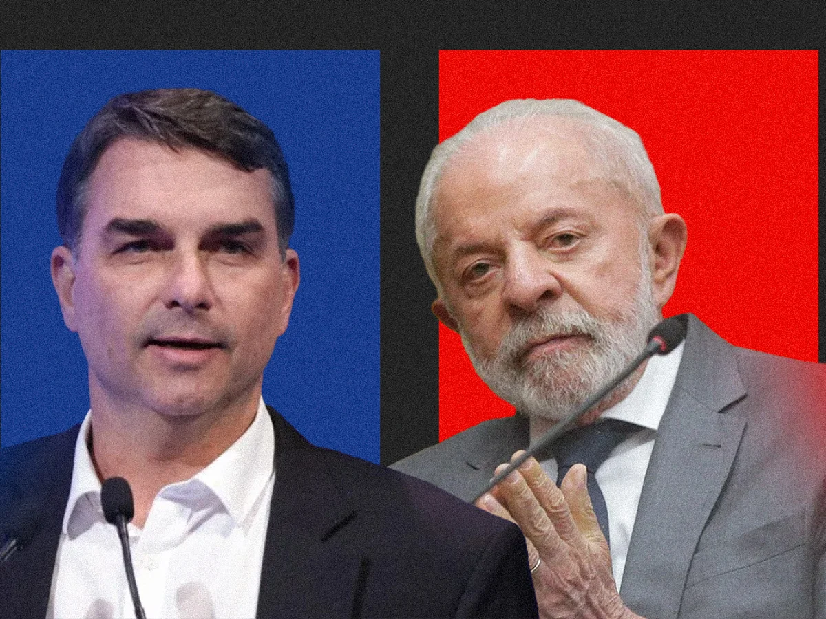 Flávio Bolsonaro discute ida a debate diante de possível duelo com Lula