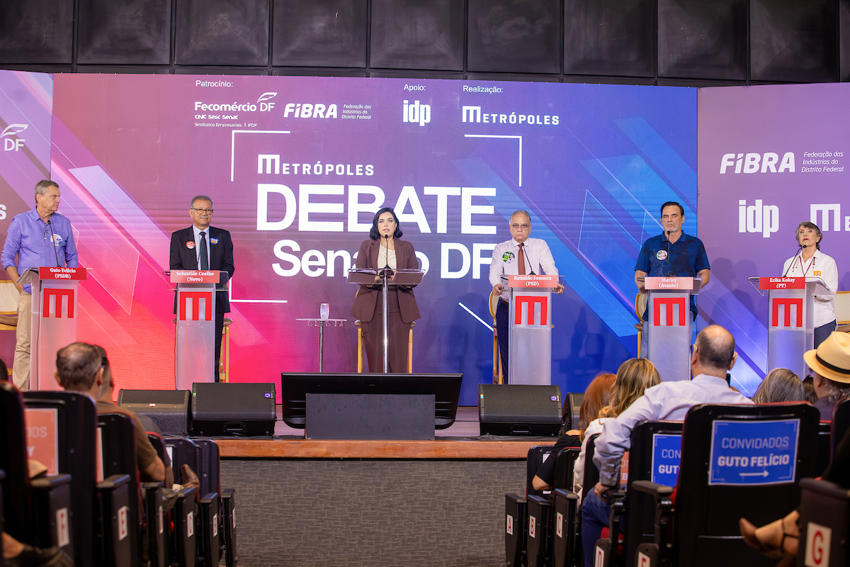 Candidatos ao Senado pelo DF discutem propostas no Debate Metrópoles