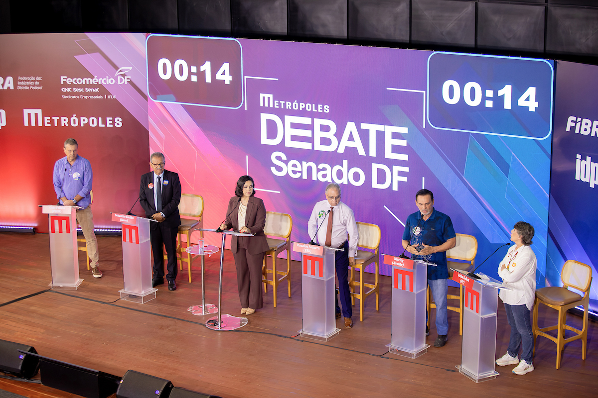 Candidatos ao Senado pelo DF discutem propostas no Debate Metrópoles